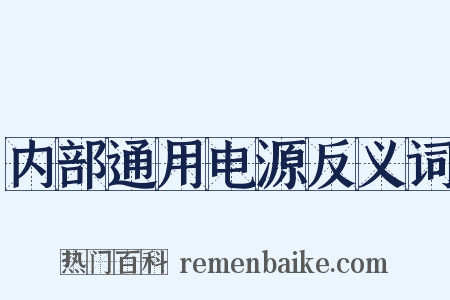 内部通用电源反义词是什么意思的图片